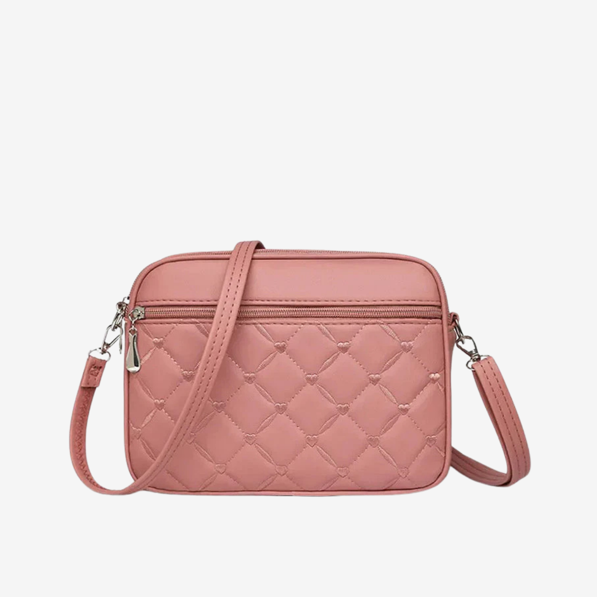Women’s Quilted Crossbody Bag – Compact Faux Leather Style for Everyday City Wear