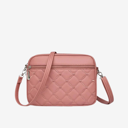 Women’s Quilted Crossbody Bag – Compact Faux Leather Style for Everyday City Wear