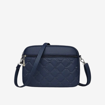 Women’s Quilted Crossbody Bag – Compact Faux Leather Style for Everyday City Wear