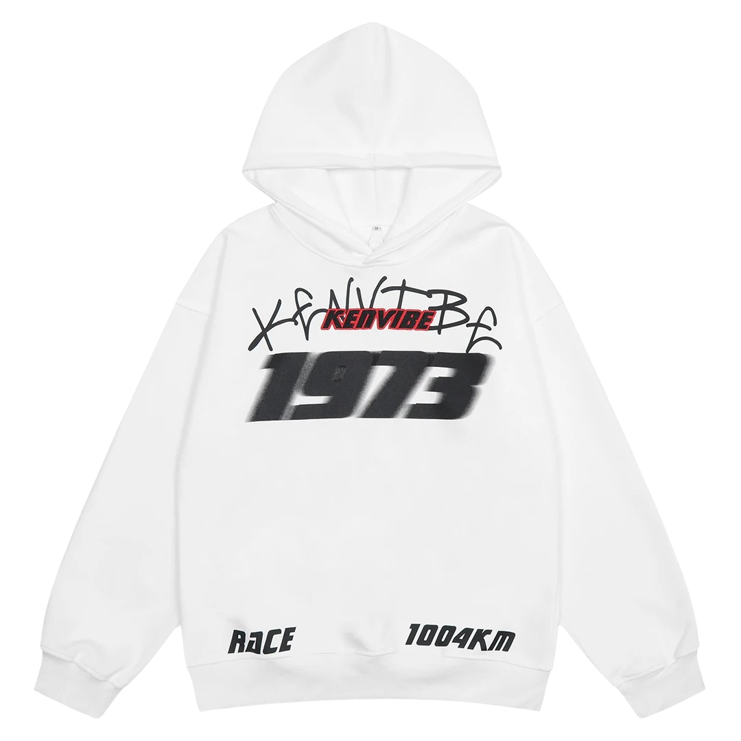 Men’s Vintage Racing Graphic Hoodie – Relaxed Streetwear Sweatshirt for Everyday Wear