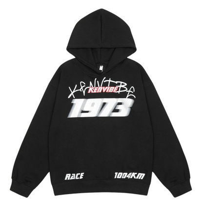 Men’s Vintage Racing Graphic Hoodie – Relaxed Streetwear Sweatshirt for Everyday Wear