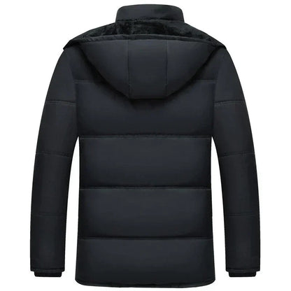 Men’s Hooded Puffer Jacket – Insulated Winter Outerwear for Everyday Cold-Weather Wear