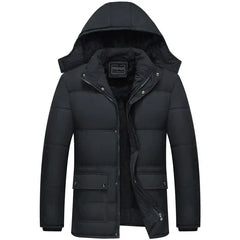 Men’s Hooded Puffer Jacket – Insulated Winter Outerwear for Everyday Cold-Weather Wear