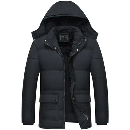 Men’s Hooded Puffer Jacket – Insulated Winter Outerwear for Everyday Cold-Weather Wear