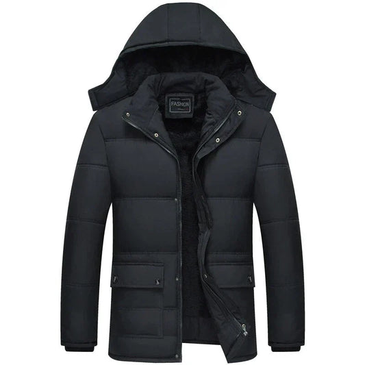 Men’s Hooded Puffer Jacket – Insulated Winter Outerwear for Everyday Cold-Weather Wear