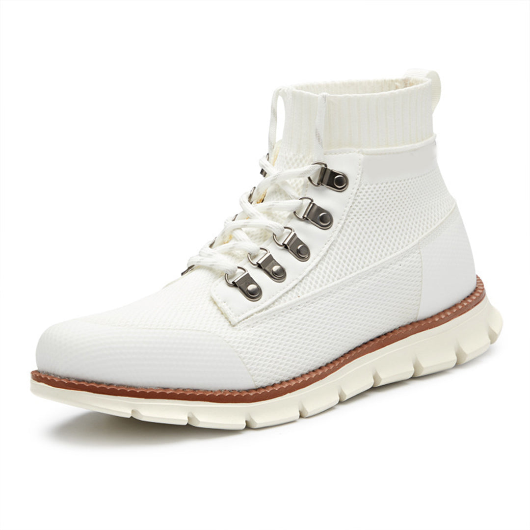 Men’s Breathable Mesh High-Top Trainers – Lightweight Support for Everyday Wear