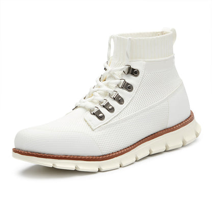 Men’s Breathable Mesh High-Top Trainers – Lightweight Support for Everyday Wear