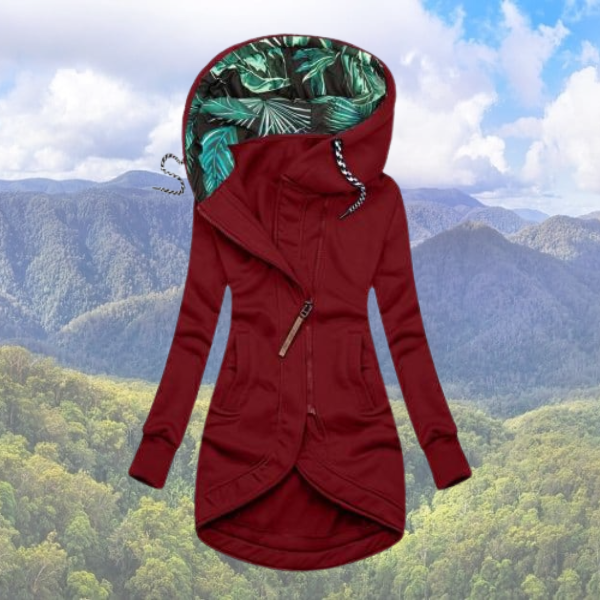 Women’s Tailored Hooded Longline Winter Parka – Drawstring Waist Layer for Everyday Cold-Weather Wear