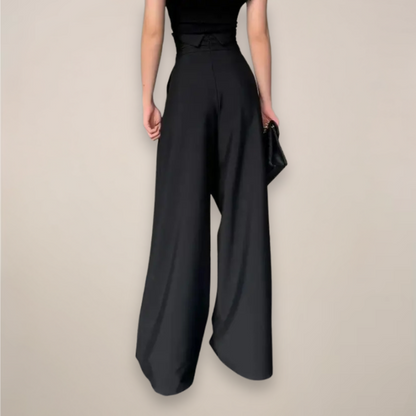 Women’s High-Waisted Wide-Leg Trousers – Tailored Summer Style for Smart Casual and Evening Wear