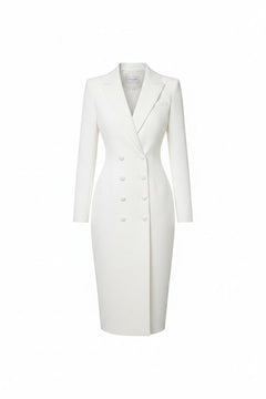 Women’s Tailored Blazer Midi Dress – Structured Spring Occasion Style for Work and Events