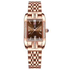 Women’s Rectangular Bracelet Watch – Crystal-Set Quartz Watch for Elegant Everyday Wear