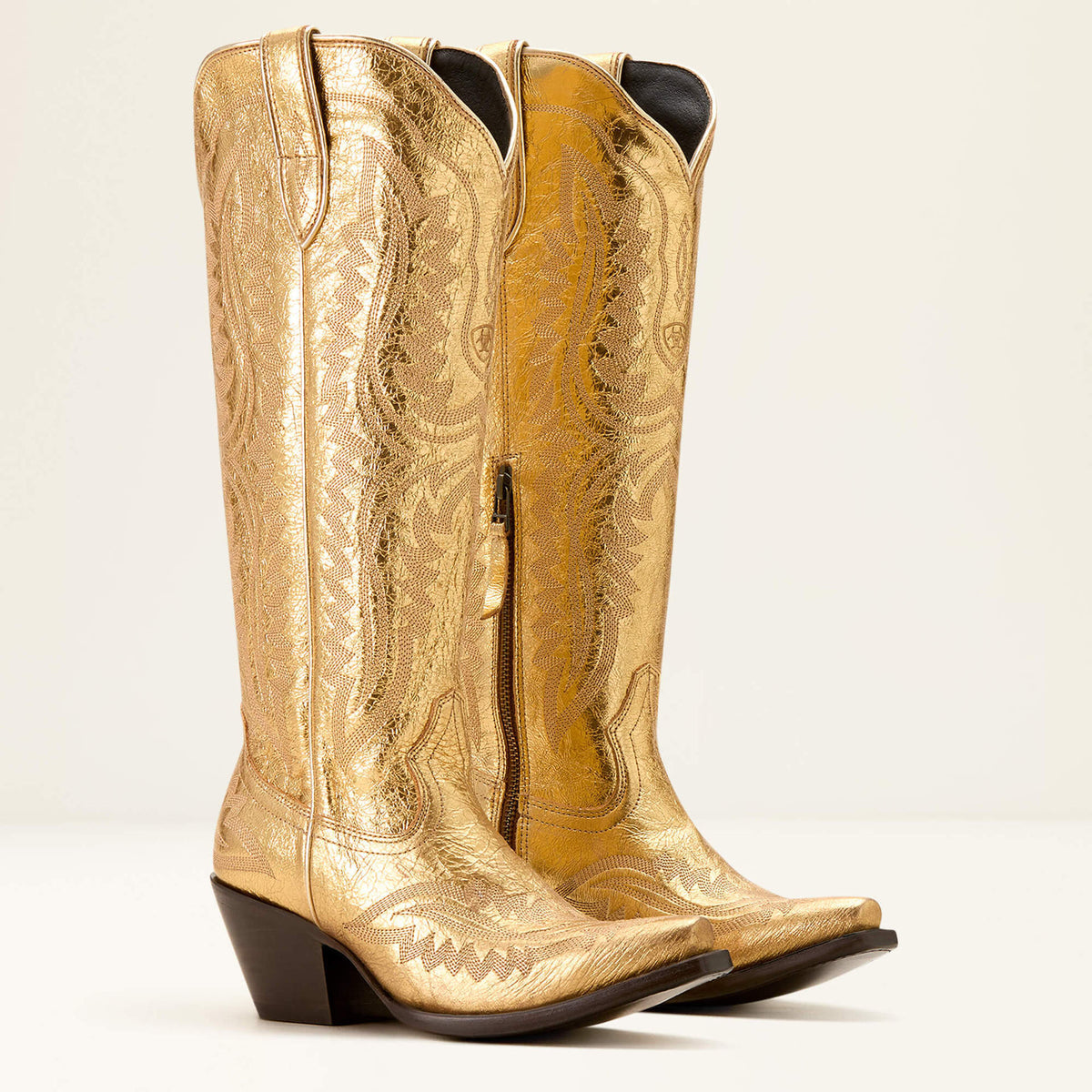 Women's Suede-Look Side Zip Pointed-Toe Chunky Chelsea Boots
