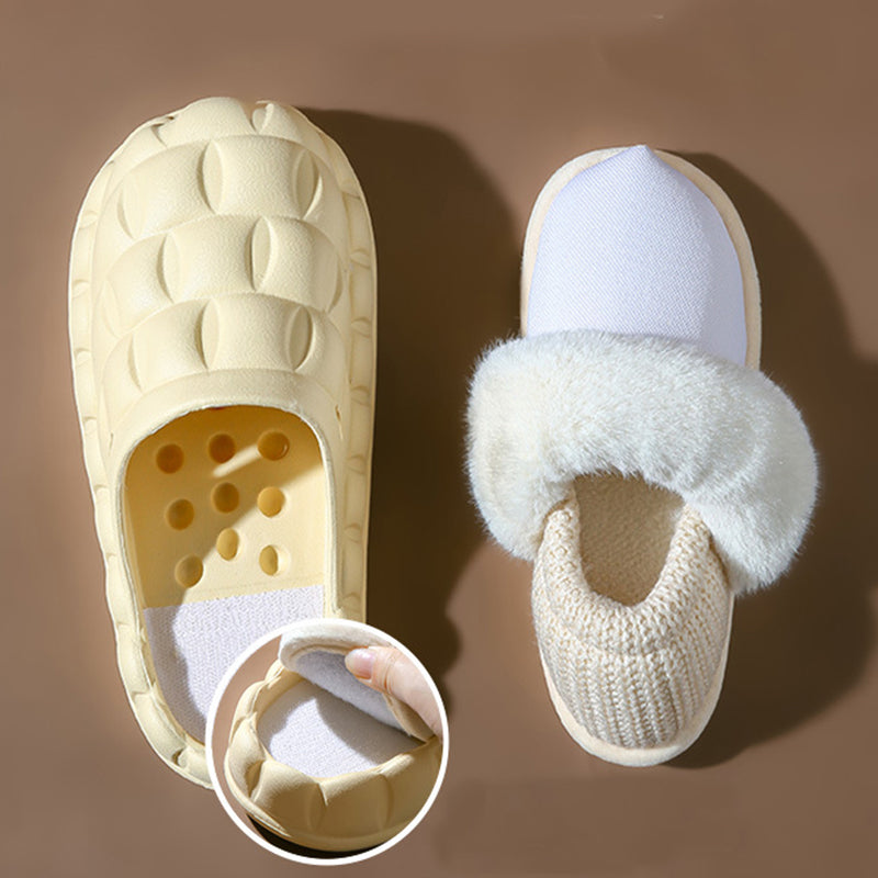 Women's Platform Clog Slippers - Black (US 5-14)