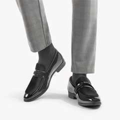 Men’s Slip-On Loafers with Suede Details – Smart Casual Comfort Shoes for Everyday Wear