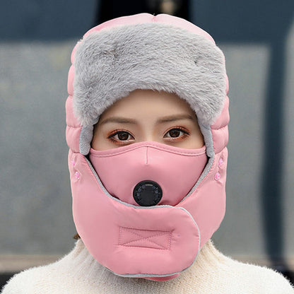 Unisex Full-Coverage Winter Trapper Hat – Plush-Lined Hood with Detachable Face Mask and Goggles
