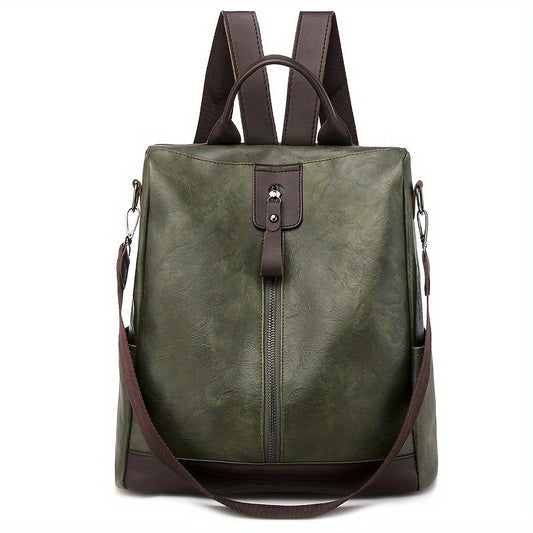 Women’s Anti-Theft Convertible Backpack – Faux Leather Multi-Way Bag with Hidden Rear Zip for Work and Travel