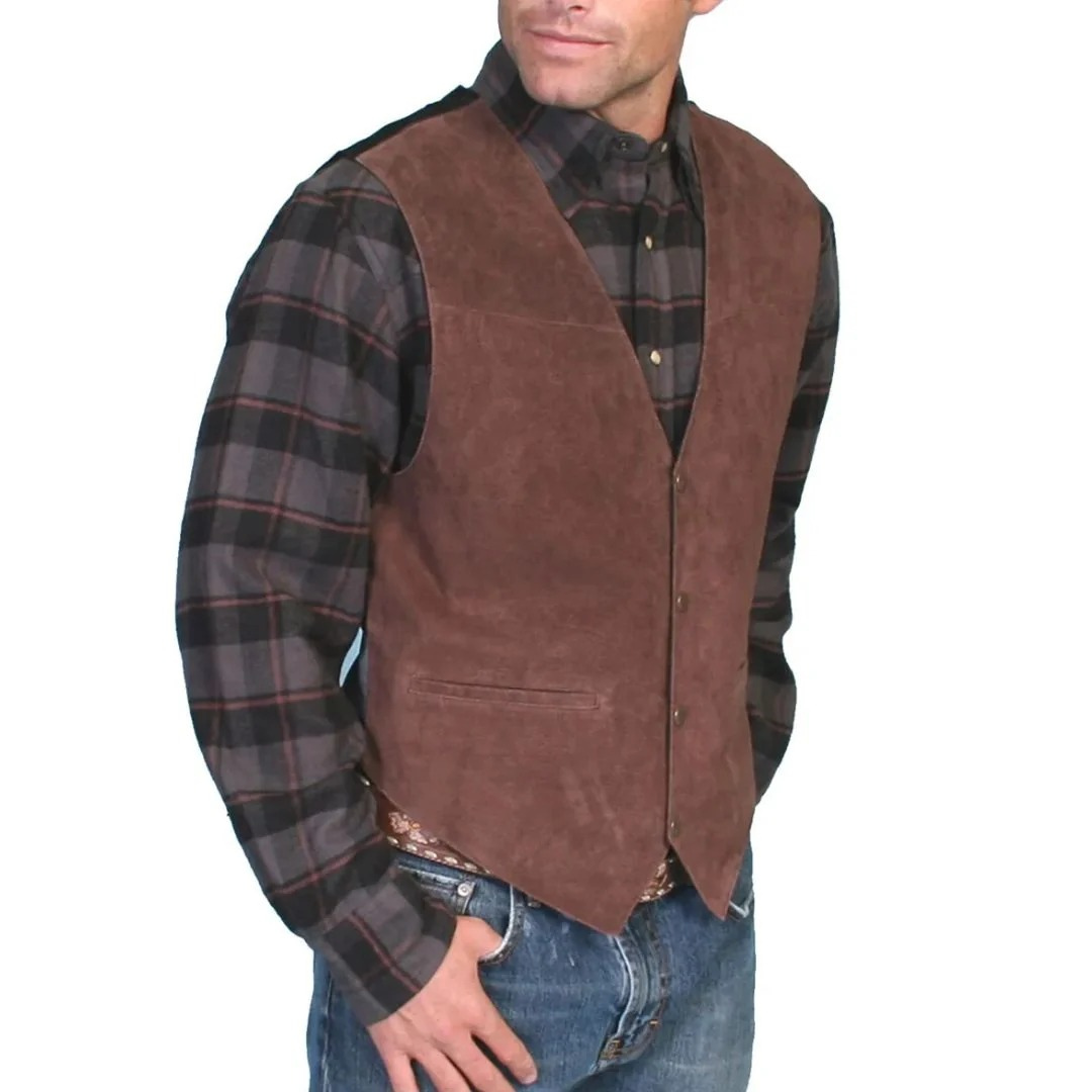 Men’s Traditional Waistcoat with Pockets – Heritage Layer for Festivals and Casual Wear