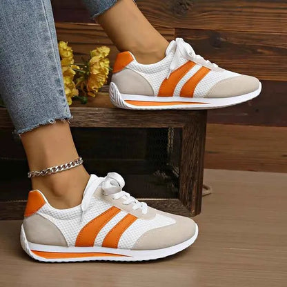 Women’s Breathable Mesh Trainers – Lightweight Lace-Up Sneakers for Walking and Everyday Wear