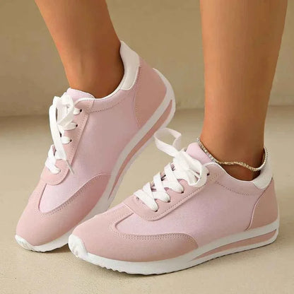 Women’s Breathable Mesh Trainers – Lightweight Lace-Up Sneakers for Walking and Everyday Wear
