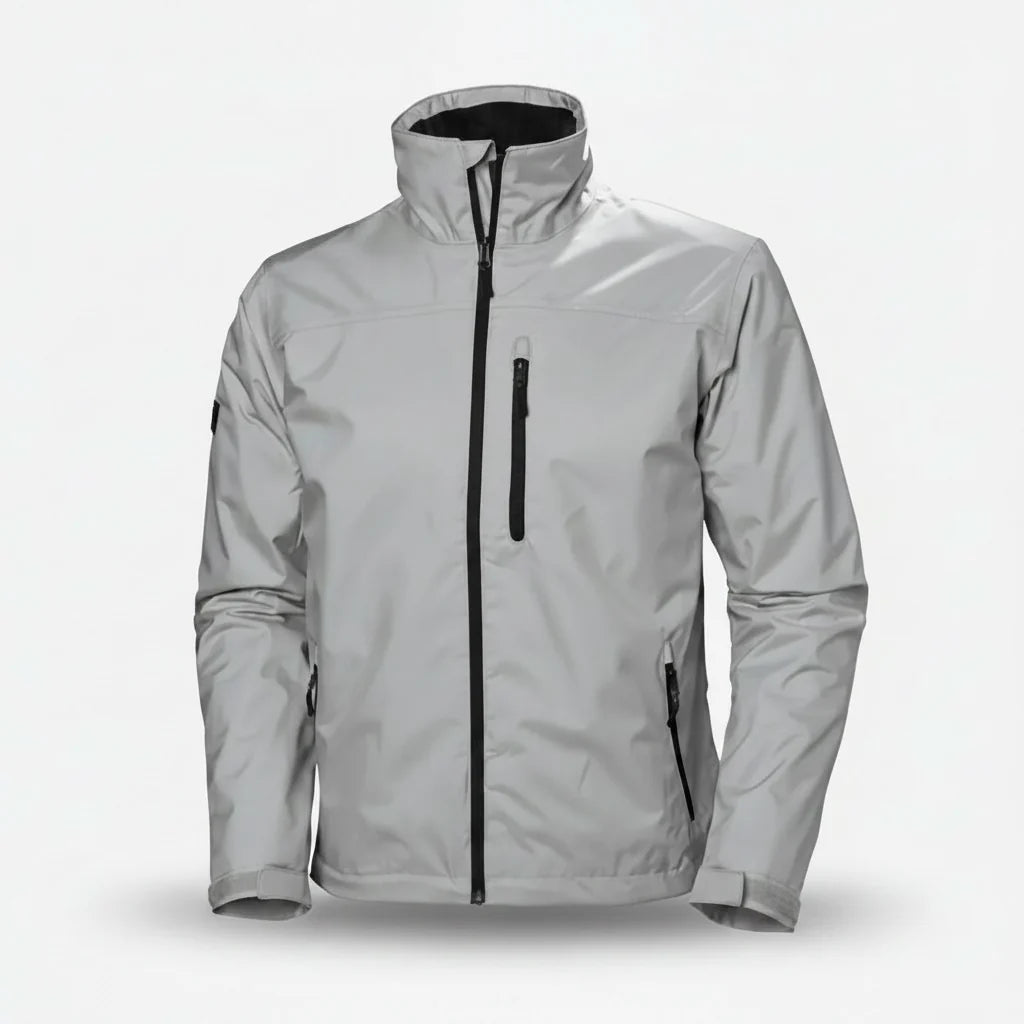 Men’s Waterproof & Windproof Crew Jacket – Breathable 2-Layer Outdoor Jacket for Everyday & Adventure