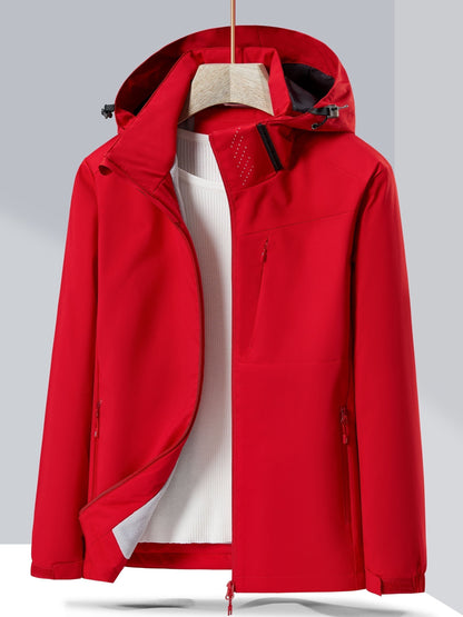 Women’s Waterproof Fleece-Lined Hooded Jacket – Practical Outdoor Layer for Everyday and Active All-Season Wear