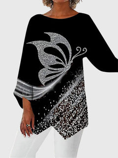 Women’s Printed Relaxed Top – Easy Smart Casual Tunic for Everyday Wear