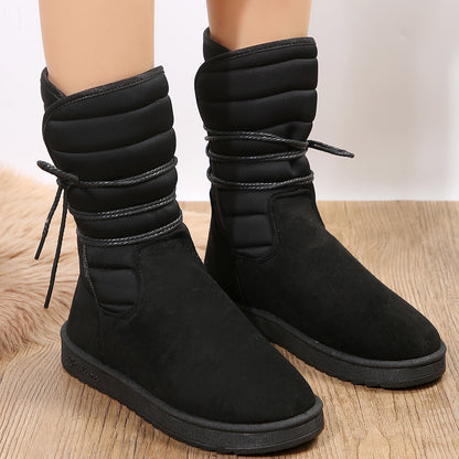 Women's Faux Fur Lined Heeled Knee-High Boots