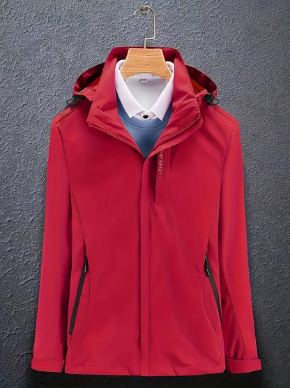 Women’s Hooded Softshell Jacket – Lightweight Windproof Outdoor Layer for Everyday Winter Wear