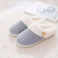 Women's Shearling-Collar Platform Clog Slippers