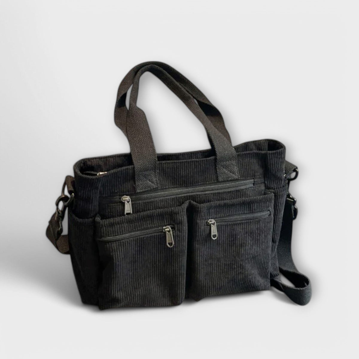 Women’s Multi-Pocket Tote Bag – Practical Dual-Carry Style for Work and Everyday Use