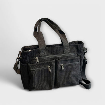 Women’s Multi-Pocket Tote Bag – Practical Dual-Carry Style for Work and Everyday Use