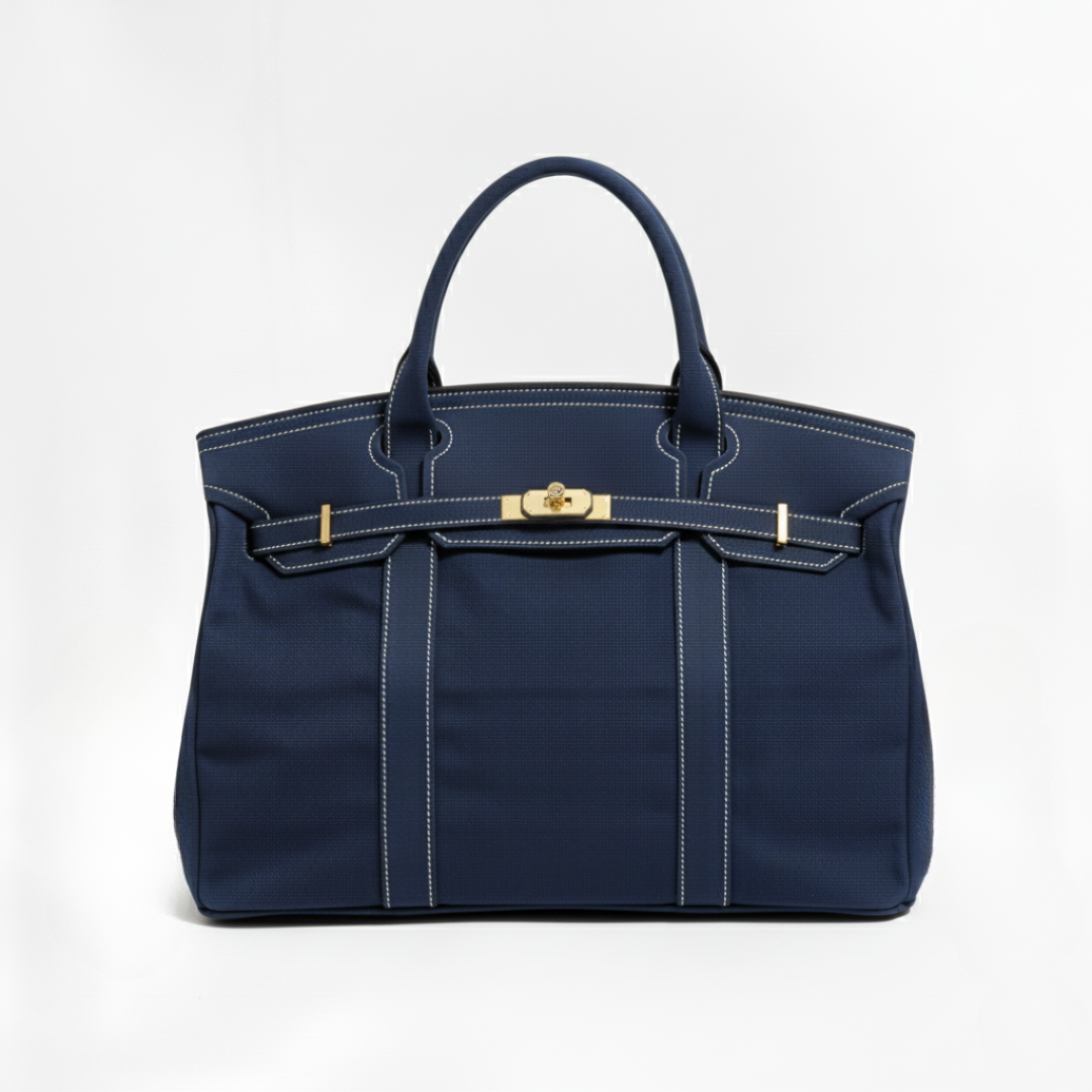 Women’s Structured Canvas Tote Bag – Spacious Top-Handle Carry for Work and Weekend Use