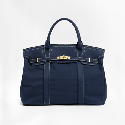 Women’s Structured Canvas Tote Bag – Spacious Top-Handle Carry for Work and Weekend Use