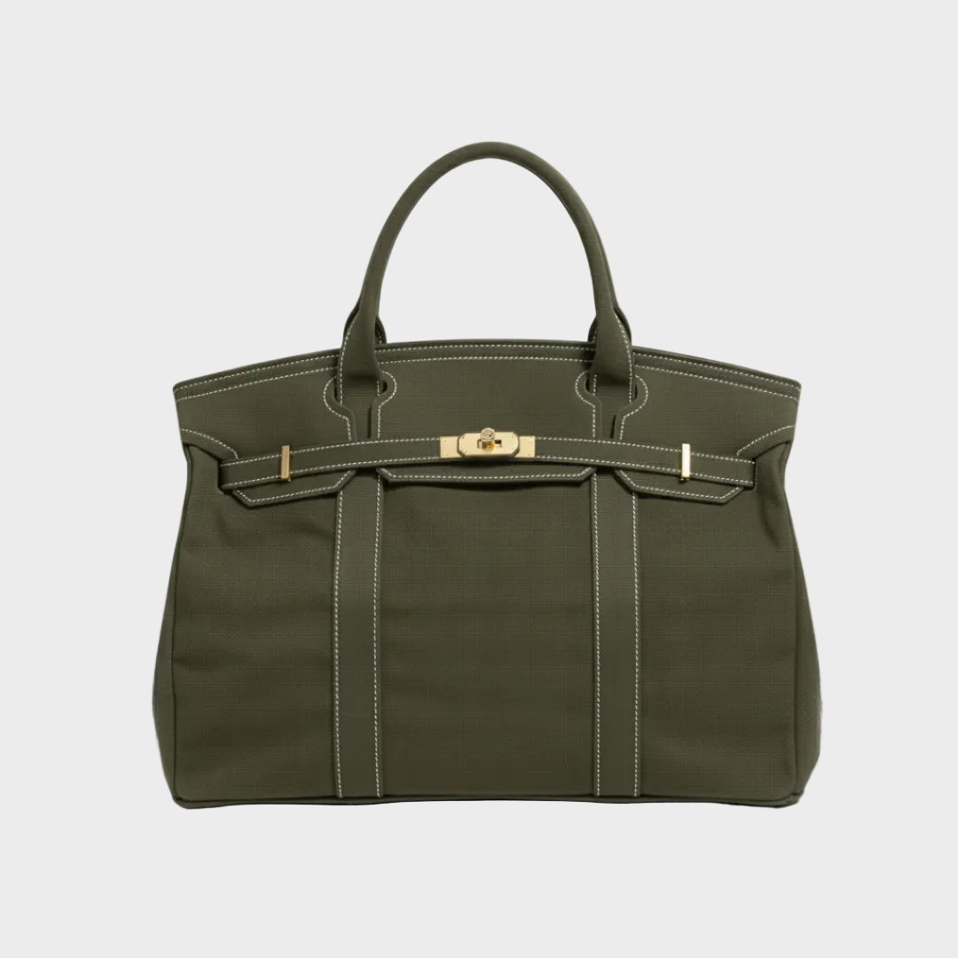 Women’s Structured Canvas Tote Bag – Spacious Top-Handle Carry for Work and Weekend Use