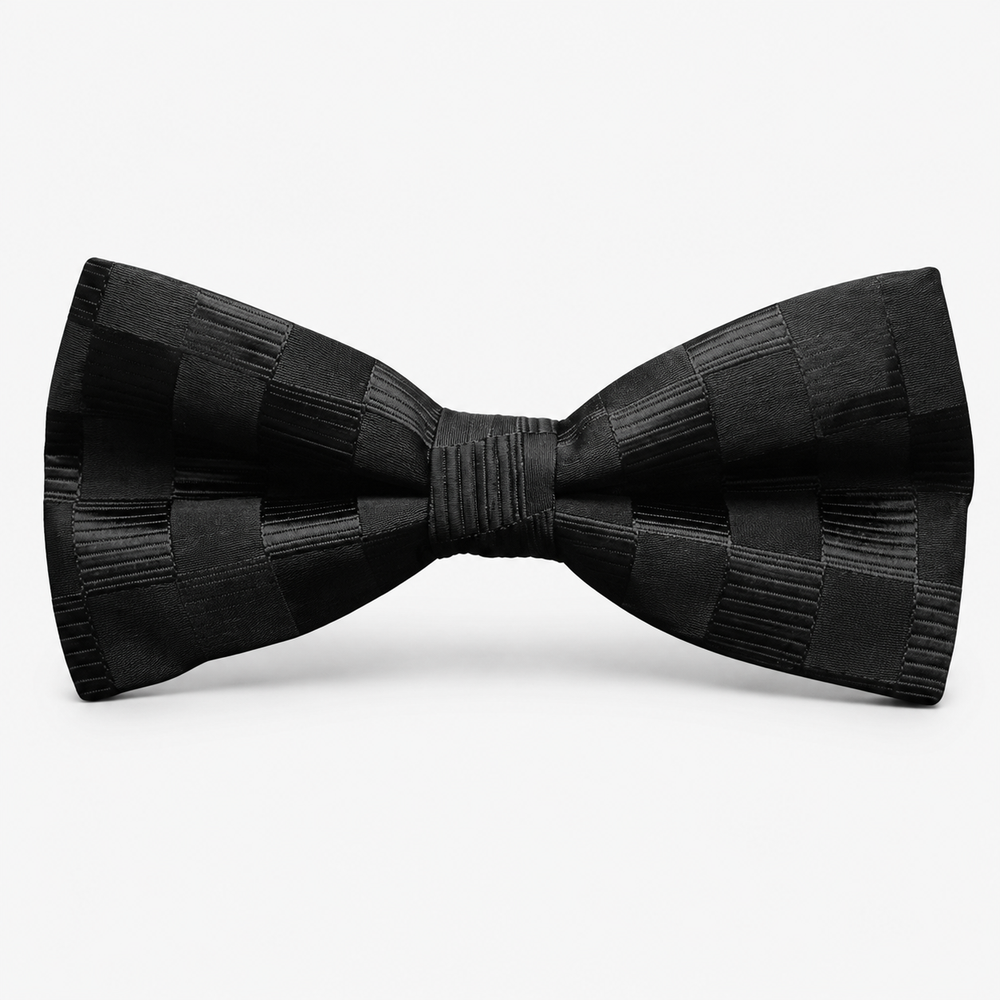 Men’s Patterned Silk Bow Tie – Adjustable Evening Neckwear for Formal Occasions