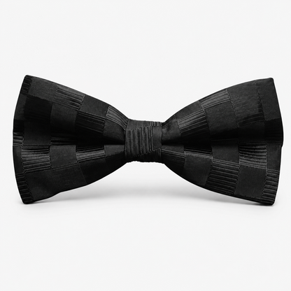 Men’s Patterned Silk Bow Tie – Adjustable Evening Neckwear for Formal Occasions