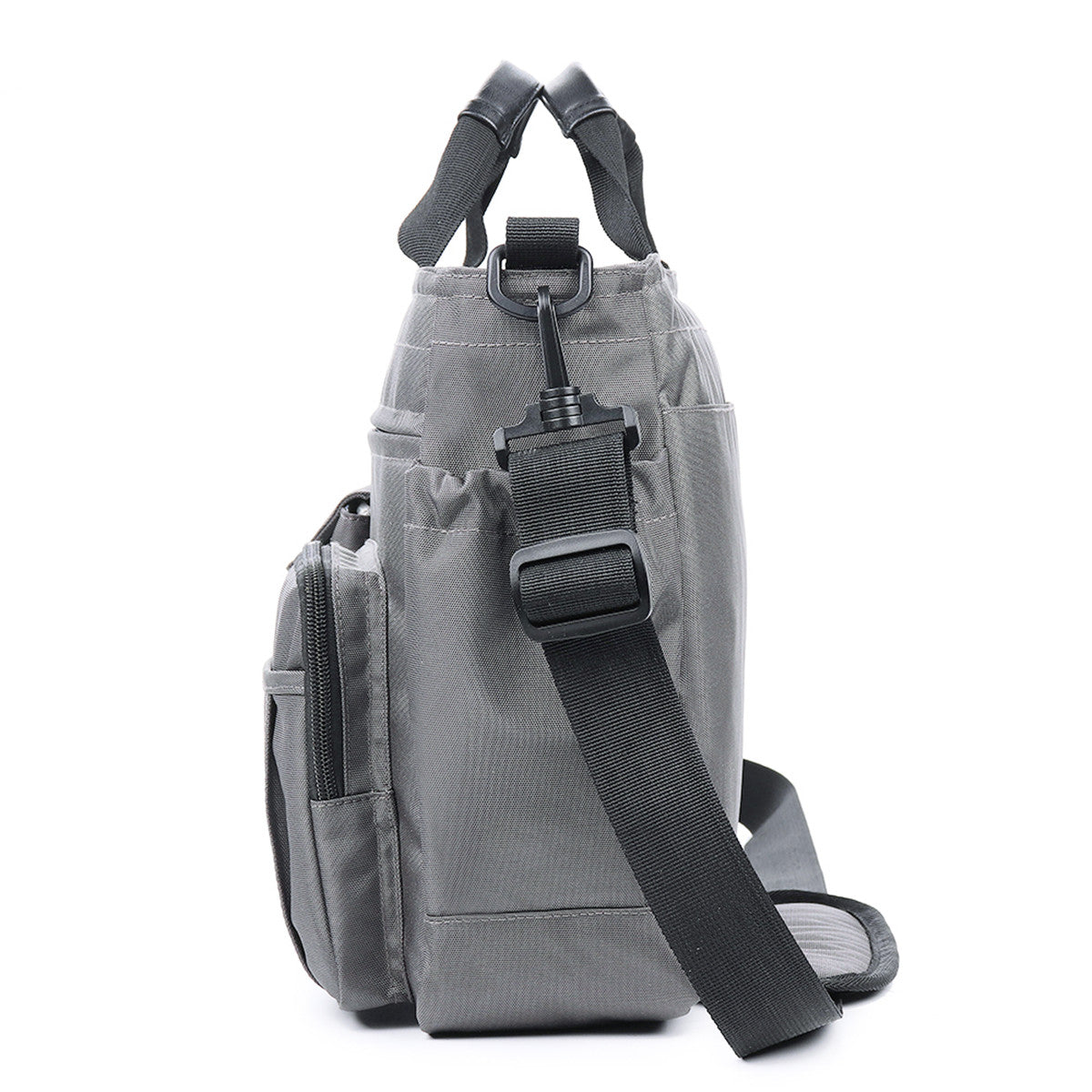 Men’s Multi-Pocket Nylon Laptop Messenger Bag – Spacious Crossbody Work Bag with Organised Compartments
