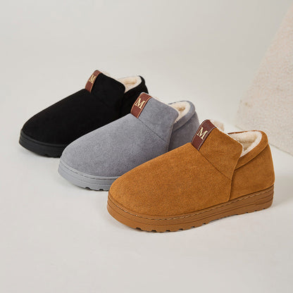 Women's Fleece-Lined Slipper Boots - Non-Slip Sole Ankle Bootie - original product image 2