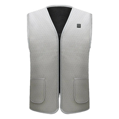 Men’s Electric Heated Vest – Slim Full-Zip Winter Layer with Adjustable Heat Control