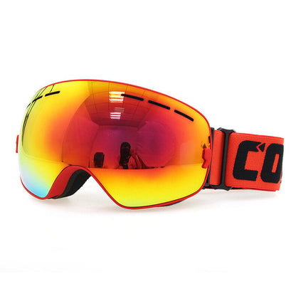 Men’s Anti-Fog Ski Goggles – Wide-Lens Snowboard Goggles with UV Protection and Helmet-Compatible Strap