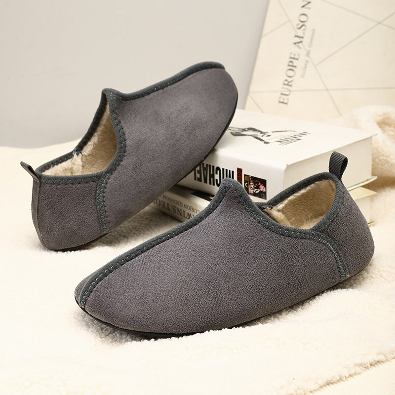 Women's Suede-Look Platform Clog Slippers - Black