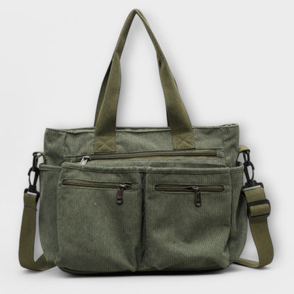 Women’s Multi-Pocket Tote Bag – Practical Dual-Carry Style for Work and Everyday Use