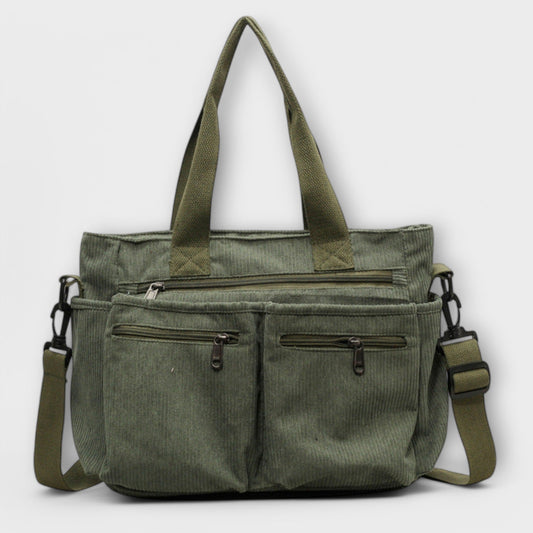 Women’s Multi-Pocket Tote Bag – Practical Dual-Carry Style for Work and Everyday Use