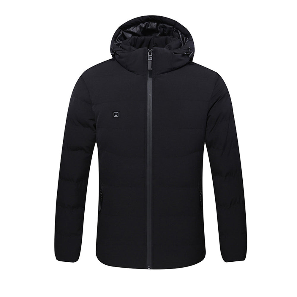 Men’s USB Heated Hooded Jacket – Padded Winter Layer with Adjustable Heat Control