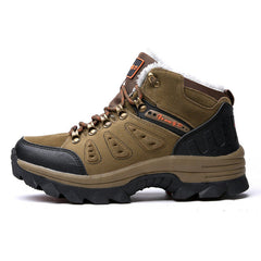 Men’s Water-Resistant Winter Hiking Boots – Fleece-Lined Outdoor Boots with Gripped Sole