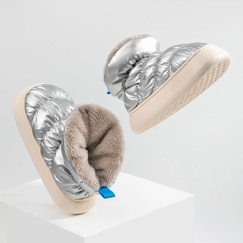 Women's Faux Fur Lined Slipper Boots - Caramel Brown