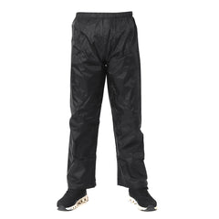 Men’s Waterproof Rain Trousers – Lightweight Windproof Outdoor Overpants with Elastic Waist for Fishing Hiking and Wet-Weather Activities
