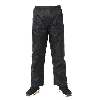 Men’s Waterproof Rain Trousers – Lightweight Windproof Outdoor Overpants with Elastic Waist for Fishing Hiking and Wet-Weather Activities
