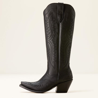 Women's Suede-Look Side Zip Pointed-Toe Chunky Chelsea Boots
