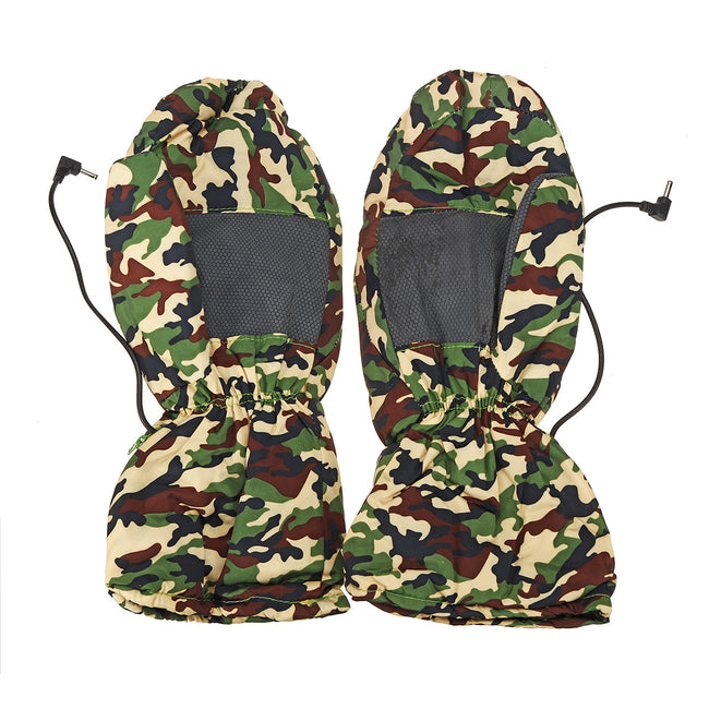 Unisex Battery-Heated Winter Mittens – Insulated Outdoor Hand Warmers with Full-Palm Heating